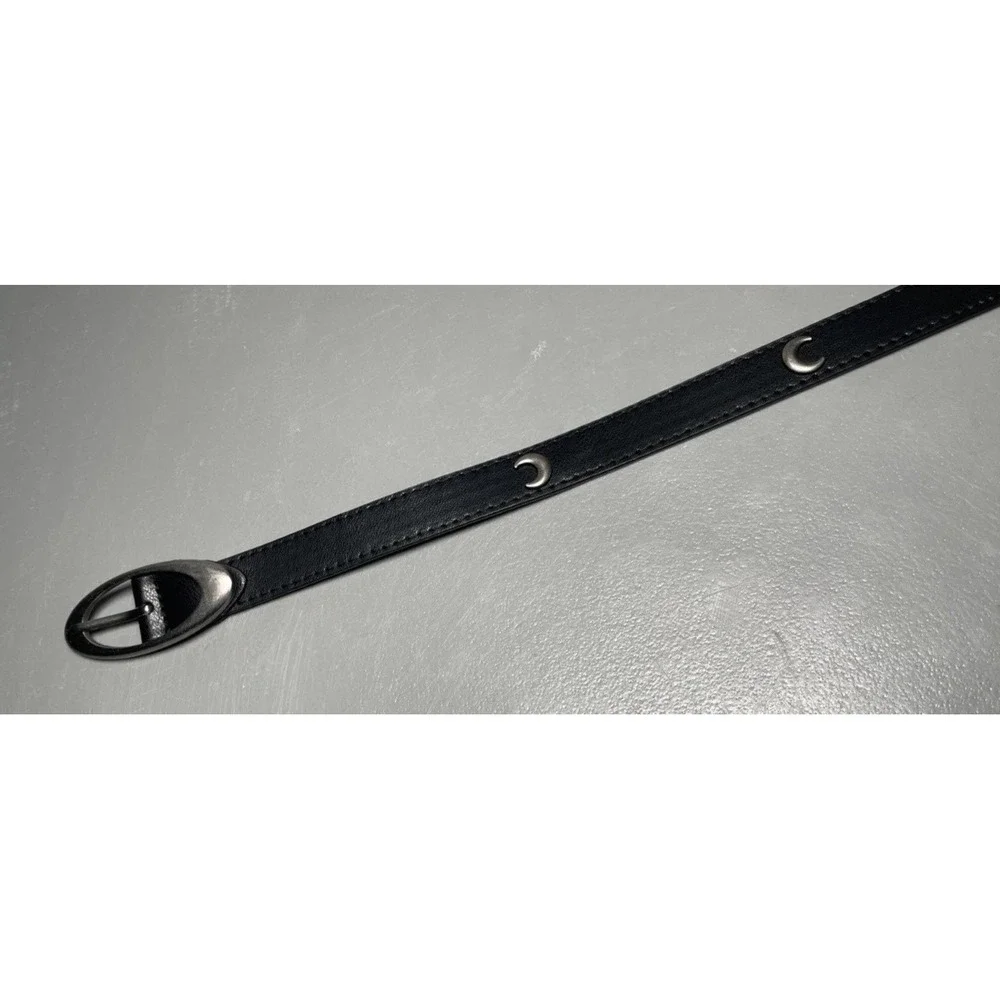 Womens Black Slim Belt‎ 34